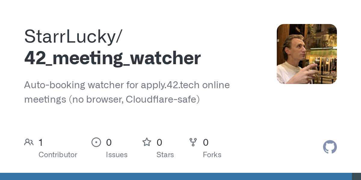 GitHub preview of the 42_meeting_watcher repository